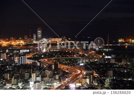 アートホテル大阪ベイタワーからの夜景 アートホテル大阪ベイタワーからの夜景 136288820