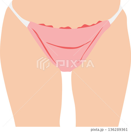 ダイエットに成功した女性のイラスト 136289361