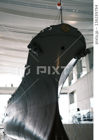 【広島】大和ミュージアムに展示されている戦艦大和のミニチュア 136289764