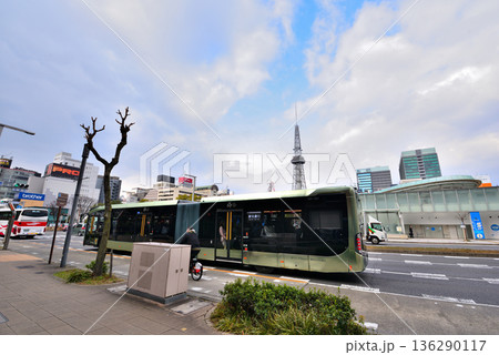 《愛知県》名古屋市栄を走る新路面交通システムSRT 《愛知県》名古屋市栄を走る新路面交通システムSRT 136290117