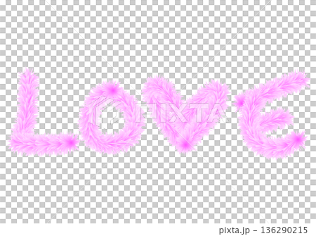 粉紅色毛絨裝飾字母 LOVE 粉紅色毛絨裝飾字母 LOVE 136290215