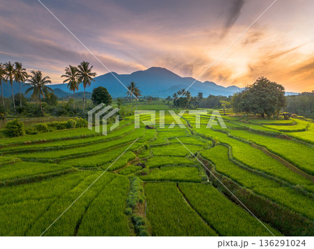 beautiful morning view indonesia panorama landscape beach with beauty color and sky natural light beautiful morning view indonesia panorama landscape beach with beauty color and sky natural light 136291024