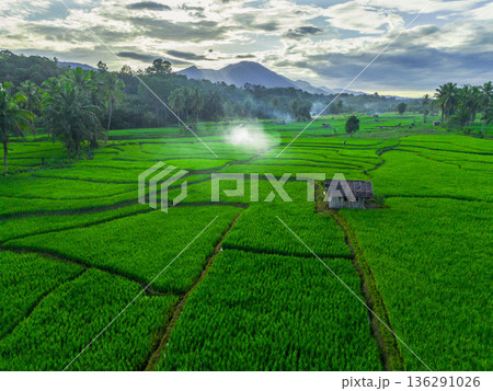 beautiful morning view indonesia panorama landscape beach with beauty color and sky natural light beautiful morning view indonesia panorama landscape beach with beauty color and sky natural light 136291026