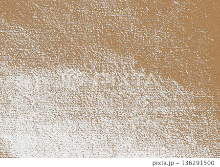 Rough brown plaster wall creating an abstract texture 136291500