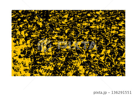 Abstract yellow and black grunge distressed texture pattern 136291551