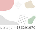 ポップな模様の背景 136291970