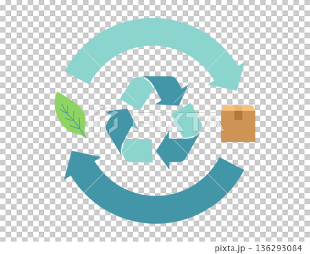 回收符號簡單圖標 136293084