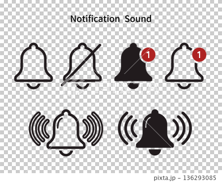 簡易通知聲音圖示集 136293085