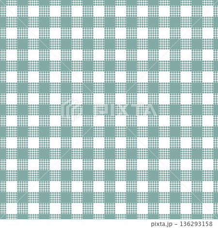 Sage Dotted Check Pattern Vector 136293158