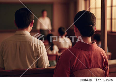 昭和の小学校 授業風景 昭和の小学校 授業風景 136293980
