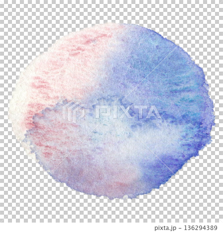 水彩圓形紋理透明PNG 水彩圓形紋理透明PNG 136294389