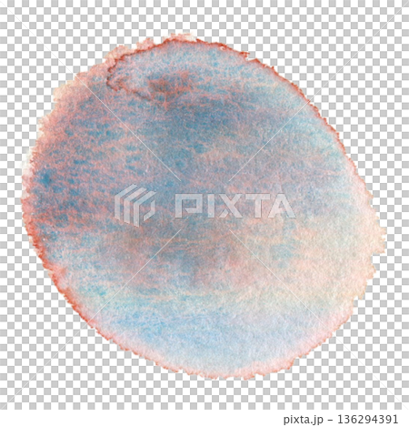 Watercolor circle texture transparent PNG Watercolor circle texture transparent PNG 136294391