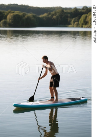 湖 夏らしい 夏素材 136294587