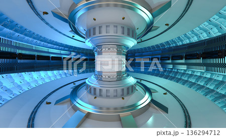 Smr or small modular nuclear fusion reactor core chamber inside Smr or small modular nuclear fusion reactor core chamber inside 136294712