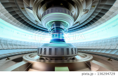 Smr or small modular nuclear fusion reactor core with magnetic ring 136294729