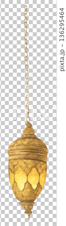 Watercolor Illustration of Ramadan Lantern. 136295464
