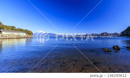 西伊豆から見た富士山 136295612