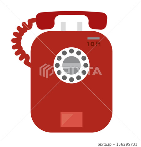 昭和の赤い公衆電話 昭和の赤い公衆電話 136295733