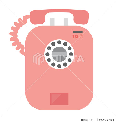 昭和のピンク公衆電話 136295734