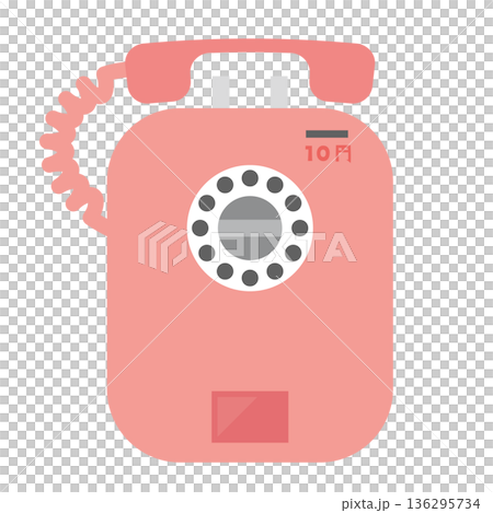 昭和のピンク公衆電話 136295734