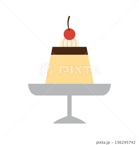 昭和レトロ喫茶店のプリン 136295742