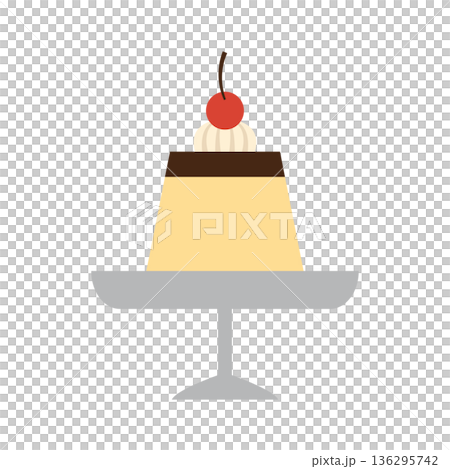 昭和レトロ喫茶店のプリン 136295742