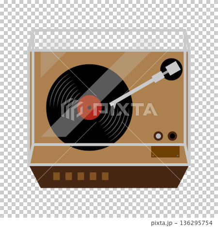 昭和のレトロなレコードプレイヤー 昭和のレトロなレコードプレイヤー 136295754
