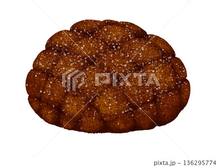 シュガートッピングのチョコメロンパン 136295774