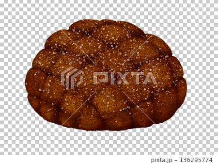 シュガートッピングのチョコメロンパン 136295774