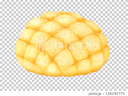 シュガートッピングのメロンパン 136295775