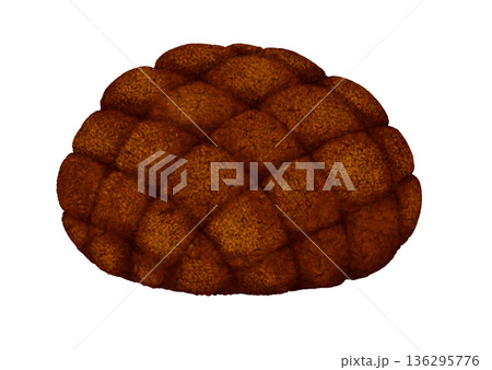 さっくり焼きあがったチョコメロンパン 136295776