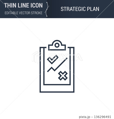 Strategic Plan Icon 136296491
