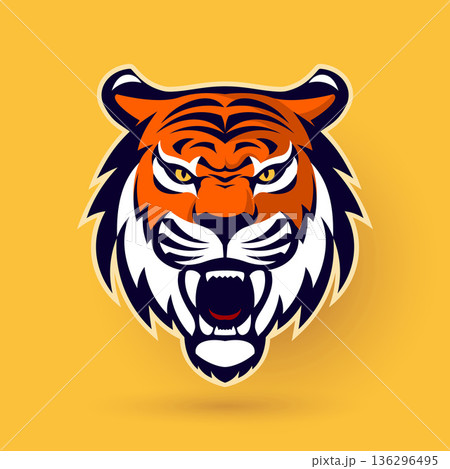 Tiger Mascot Logo 136296495