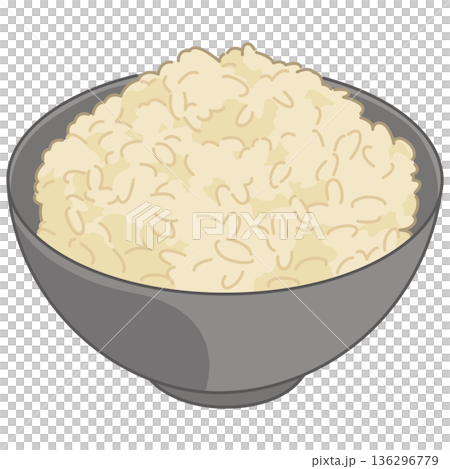 玄米ご飯のイラスト 136296779