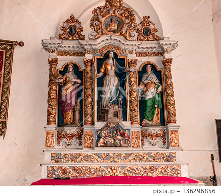 Roscoff cathedral, finistere, brittany, france, interiors Roscoff cathedral, finistere, brittany, france, interiors 136296856