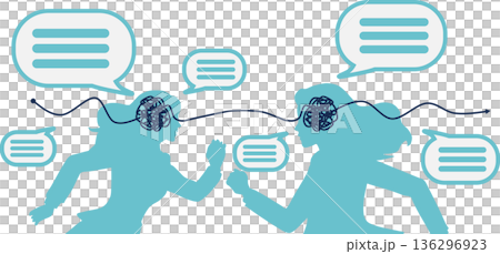 討論する女性のイラスト 136296923