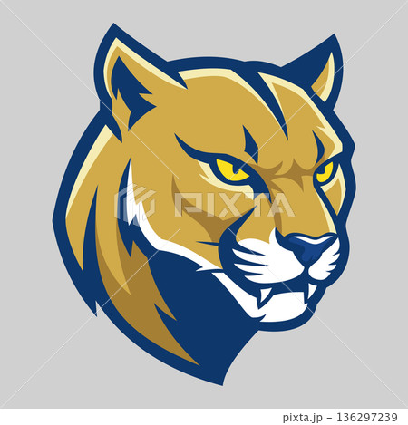 puma head mascot logo design vector template puma head mascot logo design vector template 136297239