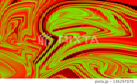 Neon red yellow green abstract fluid swirl background Neon red yellow green abstract fluid swirl background 136297878