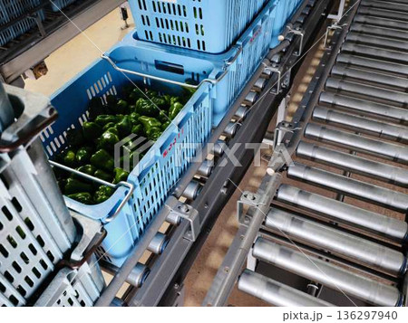 物流センター　コンベア 136297940