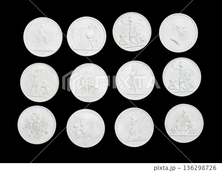 Plaster Medal. 136298726