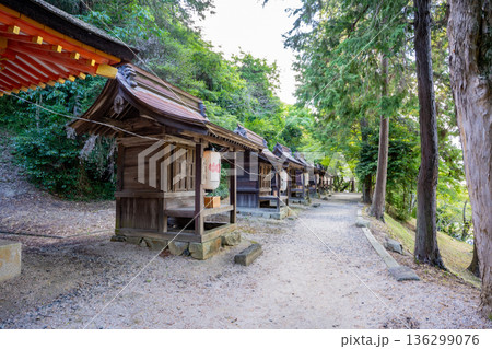 吉備津彦神社の七つの末社の風景(岡山市) 吉備津彦神社の七つの末社の風景(岡山市) 136299076