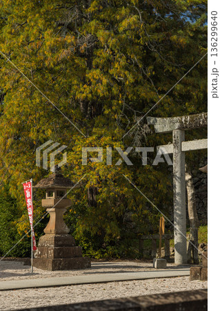 日本　島根県松江市殿町にある現存天守で国宝の松江城の二の丸にある松江神社 136299640