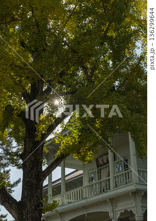 日本　島根県松江市殿町にある現存天守で国宝の松江城の二の丸にある興雲閣 136299644