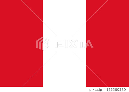 ペルーの国旗 ベクター素材 高画質 ペルーの国旗 ベクター素材 高画質 136300380
