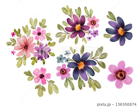 Watercolor set of two peony flowers in pink and beige tones, soft layered petals and simple shapes. Illustration for wedding invitations, postcards, packaging labels, stickers or stationery. Watercolor set of two peony flowers in pink and beige tones, soft layered petals and simple shapes. Illustration for wedding invitations, postcards, packaging labels, stickers or stationery. 136300874