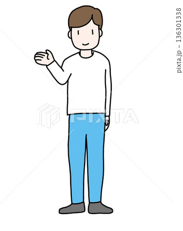 説明をする男性 説明をする男性 136301338