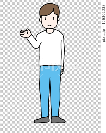 説明をする男性 説明をする男性 136301338