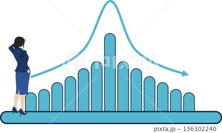 データを分析するイラスト	 136302240