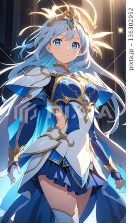 青い姫、美少女戦士 136302952