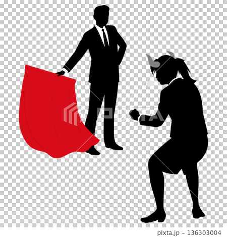 Excited female businessman 136303004